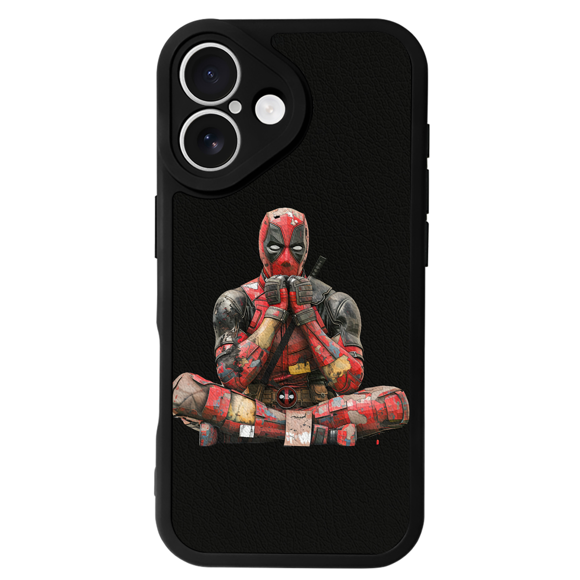 （画像用） Deadpool デッドプール 【iPhone 16シリーズ対応】シリコンスマホケース（レザー調） 材質：シリコン